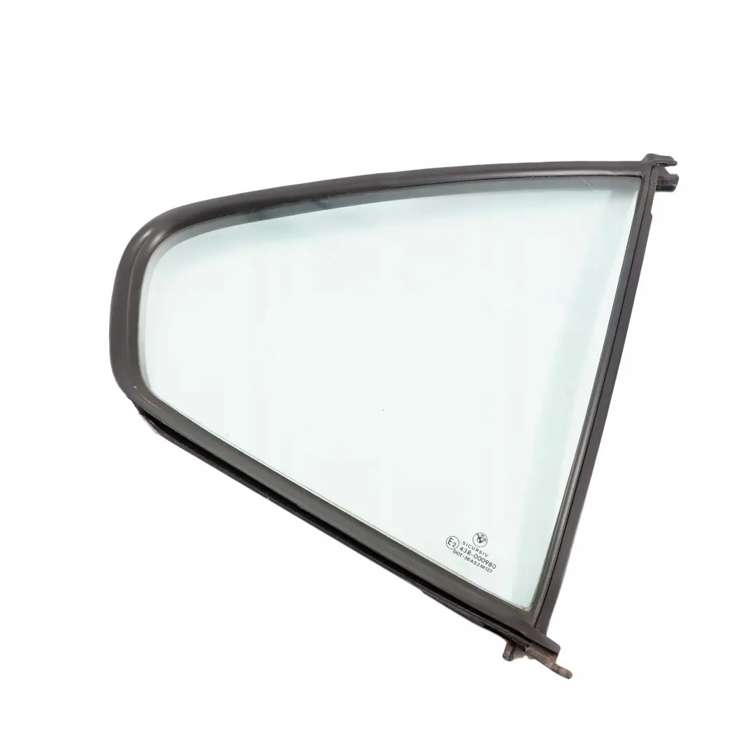Right O/S Side Quarter Window Glass Green AS2 to BMW 3 Series E36 Saloon Rear with Part number 8122414 BMW 3 Series E36 Saloon Rear Right O/S Side Quarter Window Glass Green AS2 - SKU 8122414 - Part number 8122414