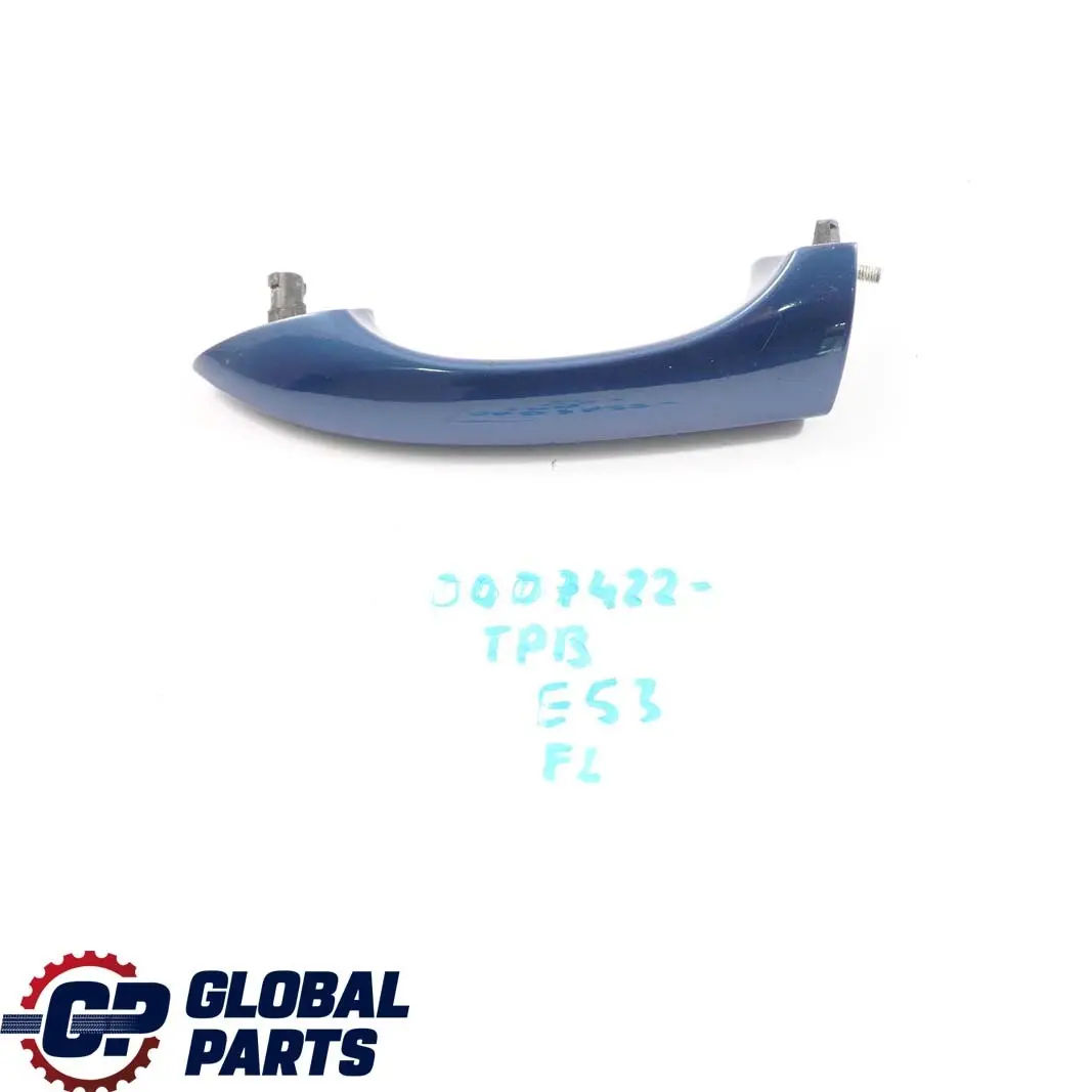 Puerta Delantera Trasera Izquierda Manija Agarre Cubierta Topasblau Metallic para BMW con número de pieza 0007422 BMW Puerta Delantera Trasera Izquierda Manija Agarre Cubierta Topasblau Metallic - SKU 0007422-TPB - Número de pieza 0007422