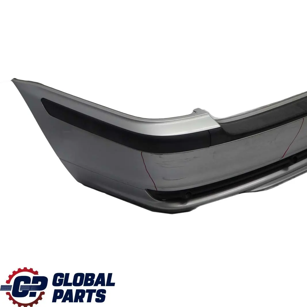 Bumper Trim Panel Titansilber Titan Silver Metallic 354 to BMW 3 E46 Touring Rear with Part number 0007425 BMW 3 E46 Touring Rear Bumper Trim Panel Titansilber Titan Silver Metallic 354 - SKU 0007425-TS - Part number 0007425
