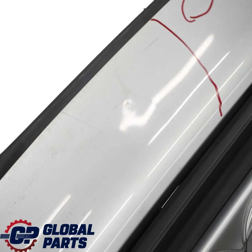 Bumper Trim Panel Titansilber Titan Silver Metallic 354 to BMW 3 E46 Touring Rear with Part number 0007425 BMW 3 E46 Touring Rear Bumper Trim Panel Titansilber Titan Silver Metallic 354 - SKU 0007425-TS - Part number 0007425