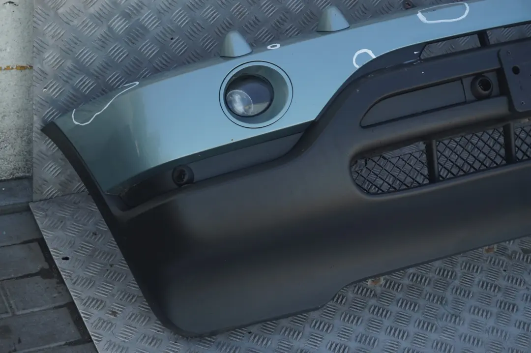 Front Bumper Panel PDC Graugruen Grey Green Metallic - 442 to BMW X5 Series E53 1 with Part number 10150 BMW X5 Series E53 1 Front Bumper Panel PDC Graugruen Grey Green Metallic - 442 - SKU 0010150-GG1 - Part number 10150