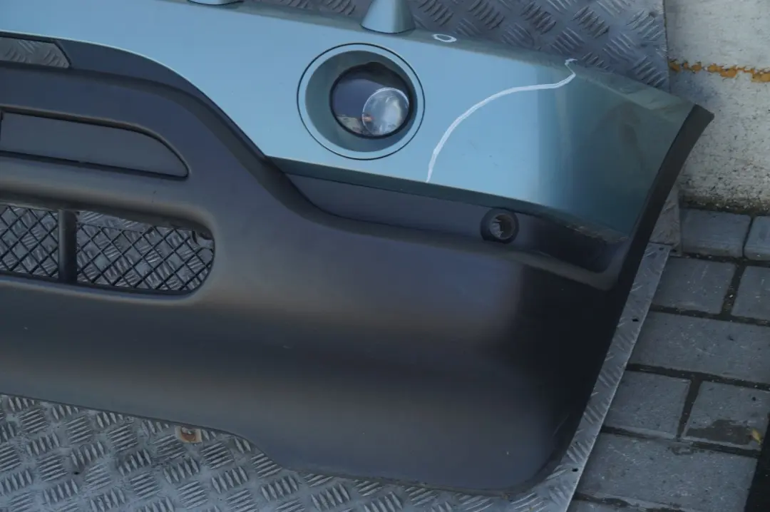 Front Bumper Panel PDC Graugruen Grey Green Metallic - 442 to BMW X5 Series E53 1 with Part number 10150 BMW X5 Series E53 1 Front Bumper Panel PDC Graugruen Grey Green Metallic - 442 - SKU 0010150-GG1 - Part number 10150