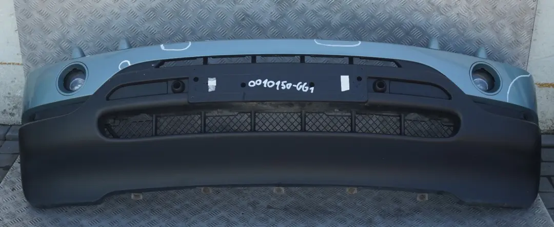 Front Bumper Panel PDC Graugruen Grey Green Metallic - 442 to BMW X5 Series E53 1 with Part number 10150 BMW X5 Series E53 1 Front Bumper Panel PDC Graugruen Grey Green Metallic - 442 - SKU 0010150-GG1 - Part number 10150