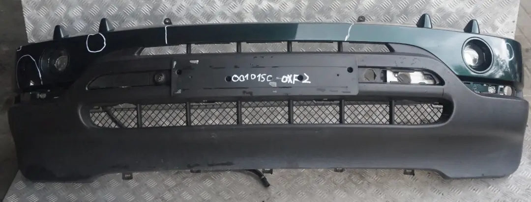 Front Bumper Panel PDC Oxfordgruen Oxford Green Metallic to BMW X5 Series 2 E53 with Part number 0010150 BMW X5 Series 2 E53 Front Bumper Panel PDC Oxfordgruen Oxford Green Metallic - SKU 0010150-OXF2 - Part number 0010150