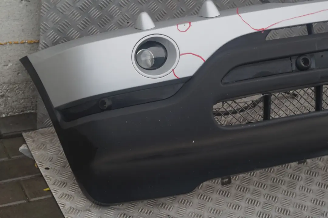 Front Bumper Panel PDC Titansilber Titan Silver Metallic 354 to BMW X5 Series 5 E53 with Part number 10150 BMW X5 Series 5 E53 Front Bumper Panel PDC Titansilber Titan Silver Metallic 354 - SKU 0010150-TS5 - Part number 10150