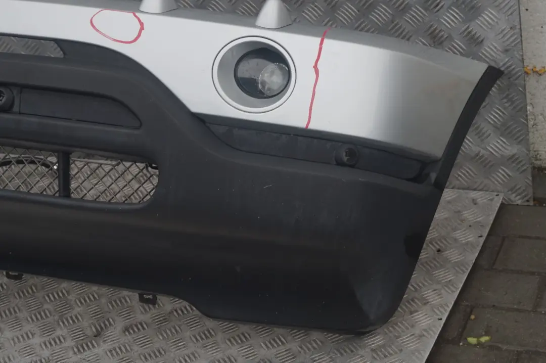 Front Bumper Panel PDC Titansilber Titan Silver Metallic 354 to BMW X5 Series 5 E53 with Part number 10150 BMW X5 Series 5 E53 Front Bumper Panel PDC Titansilber Titan Silver Metallic 354 - SKU 0010150-TS5 - Part number 10150