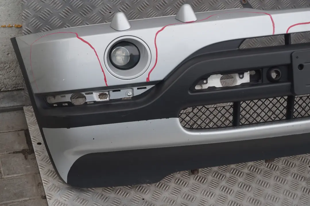 Front Bumper Panel PDC Titansilber Titan Silver Metallic 354 to BMW X5 Series 6 E53 with Part number 0010150 BMW X5 Series 6 E53 Front Bumper Panel PDC Titansilber Titan Silver Metallic 354 - SKU 0010150-TS6 - Part number 0010150