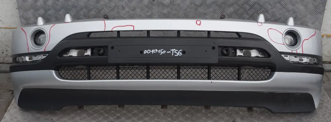 BMW X5 Series 6 E53 Front Bumper Panel PDC Titansilber Titan Silver Metallic 354 - SKU 0010150-TS6 - Part number 0010150
