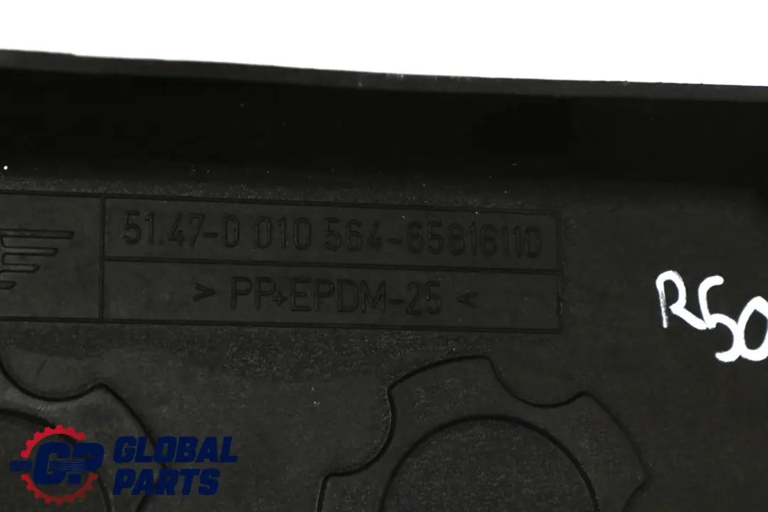 Mini Cooper R50 R53 Boot Trunk Floor Fitted Luggage Compartment Mat - SKU 10564 - Part number 0010564