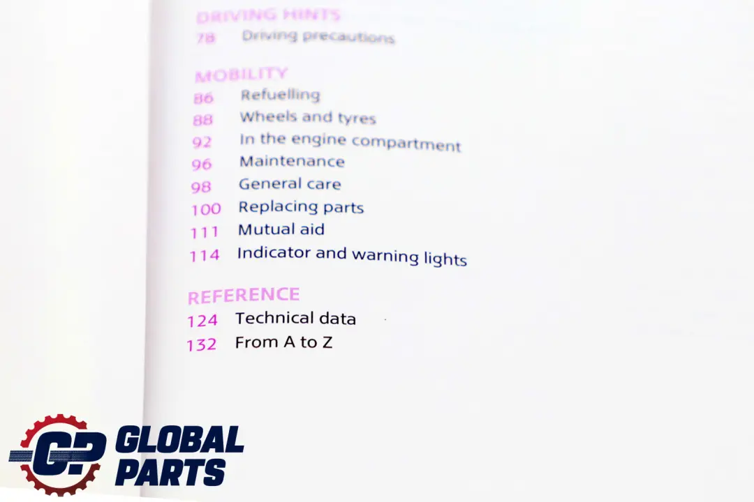 Owner's Handbook 0141 to Mini Cooper 4 R56 R57 with Part number 0012478 Mini Cooper 4 R56 R57 Owner's Handbook 0141 - SKU 0012478-4 - Part number 0012478