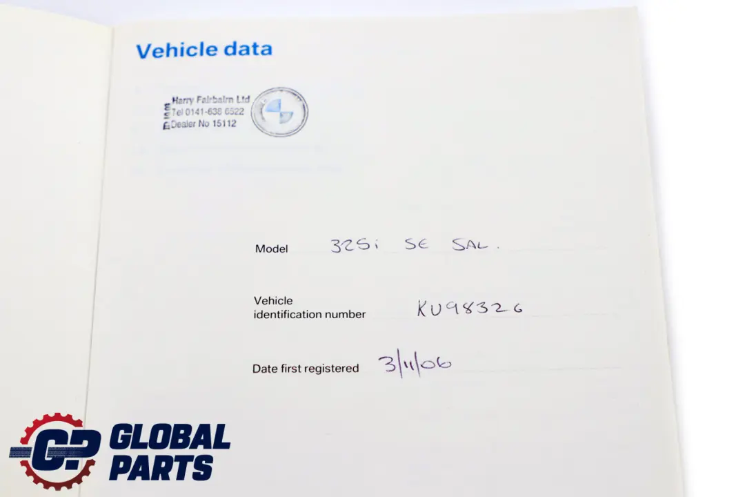 Service Book Booklet Owner's Handbook Pouch Case Set to BMW 3 Series E90 E91 with Part number 0012892 BMW 3 Series E90 E91 Service Book Booklet Owner's Handbook Pouch Case Set - SKU 0012892-2 - Part number 0012892