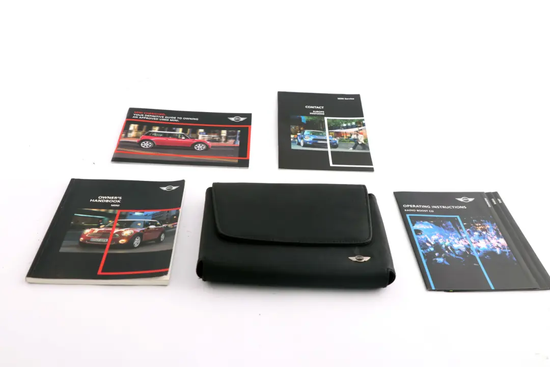 BMW Mini Cooper 5 R56 Service Booklet Owner's Handbook Pouch Case Wallet Set - SKU 0013283-5 - Part number 0013283