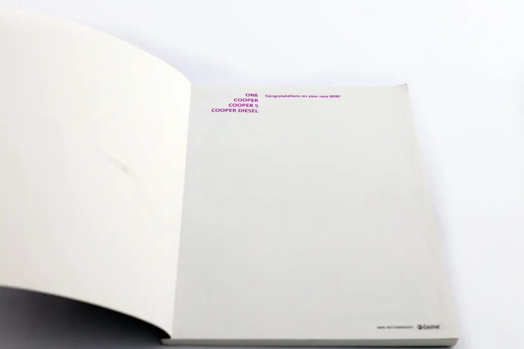 BMW Mini Cooper 5 R56 Service Booklet Owner's Handbook Pouch Case Wallet Set - SKU 0013283-5 - Part number 0013283