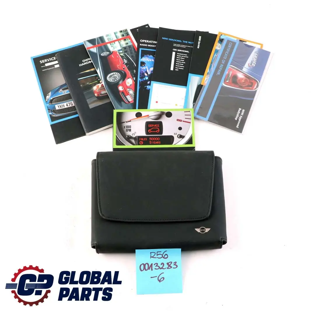 BMW Mini Cooper 6 R56 Owner's Handbook Pouch Case Wallet Set - SKU 0013283-6 - Part number 0013283