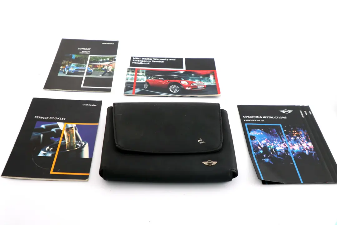 BMW Mini Cooper 1 R56 Service Booklet Radio Instructions Pouch Case Wallet Set - SKU 0013611-1 - Part number 0013611