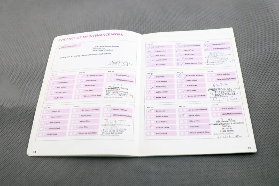 Service Booklet Radio Instructions Pouch Case Wallet Set to BMW Mini Cooper 1 R56 with Part number 0013611 BMW Mini Cooper 1 R56 Service Booklet Radio Instructions Pouch Case Wallet Set - SKU 0013611-1 - Part number 0013611