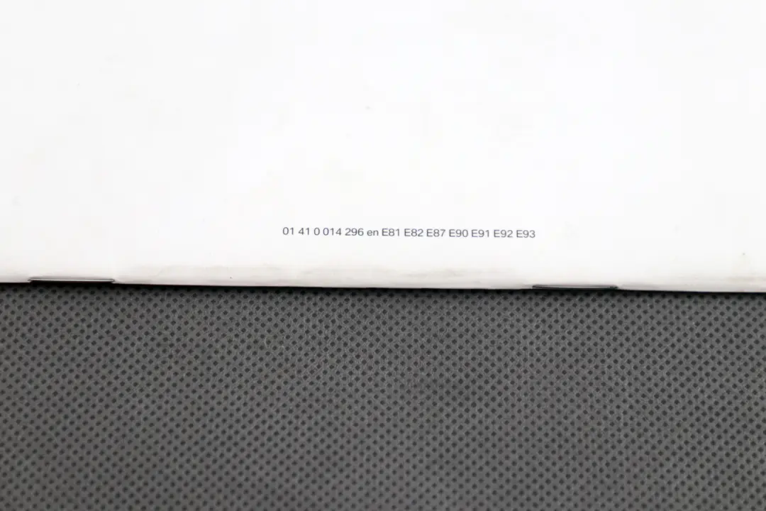 BMW 1 3 Series 3 E87 E90 Service Booklet Book 09/2007-09/2008 - SKU 0014296-3 - Part number 0014296