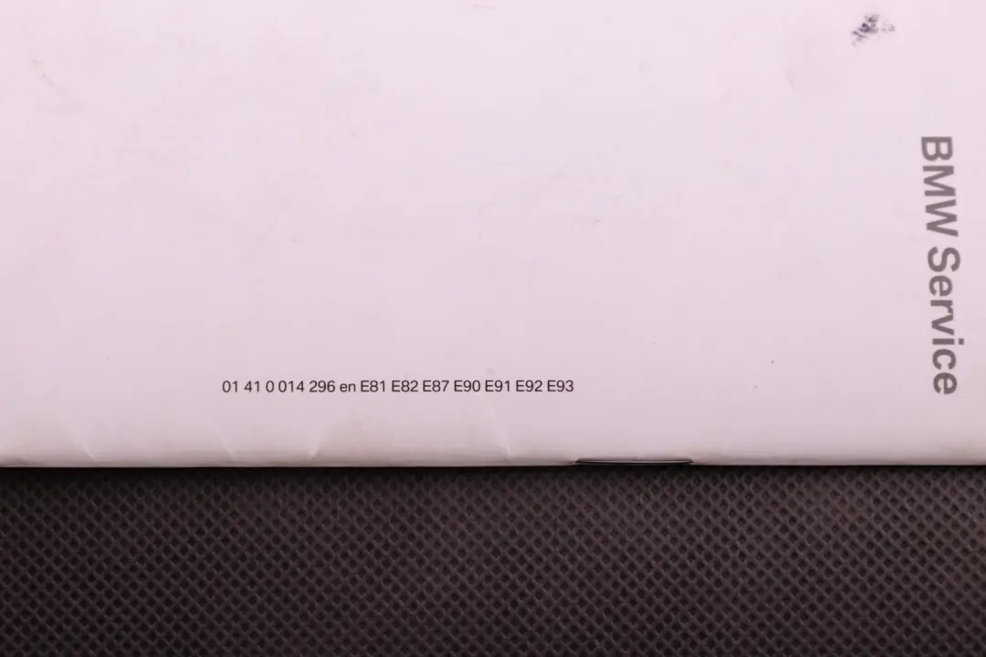BMW 1 3 Series E87 E90 Service Booklet CD Player Instructions Care Tips Set - SKU 14296 - Part number 0014296