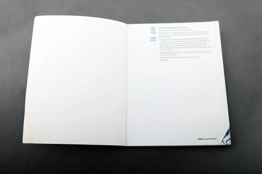 Service Booklet Owner's Handbook Pouch Case Wallet to BMW E82 E88 with Part number 0014626 BMW E82 E88 Service Booklet Owner's Handbook Pouch Case Wallet - SKU 0014626 - Part number 0014626