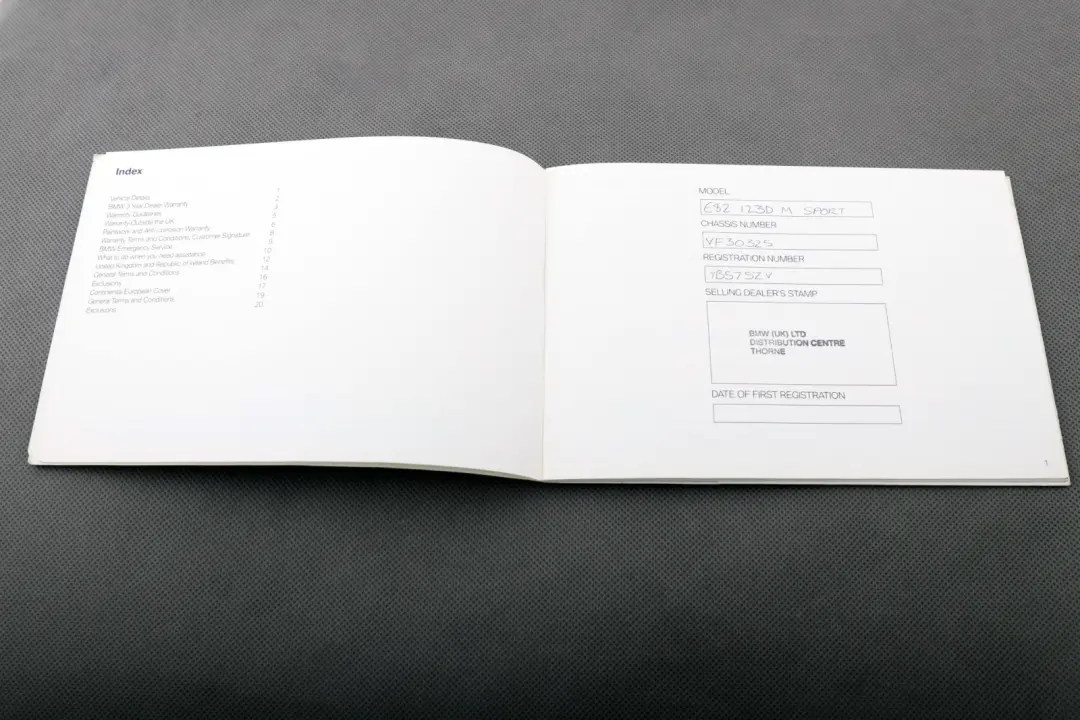 Service Booklet Owner's Handbook Pouch Case Wallet to BMW E82 E88 with Part number 0014626 BMW E82 E88 Service Booklet Owner's Handbook Pouch Case Wallet - SKU 0014626 - Part number 0014626