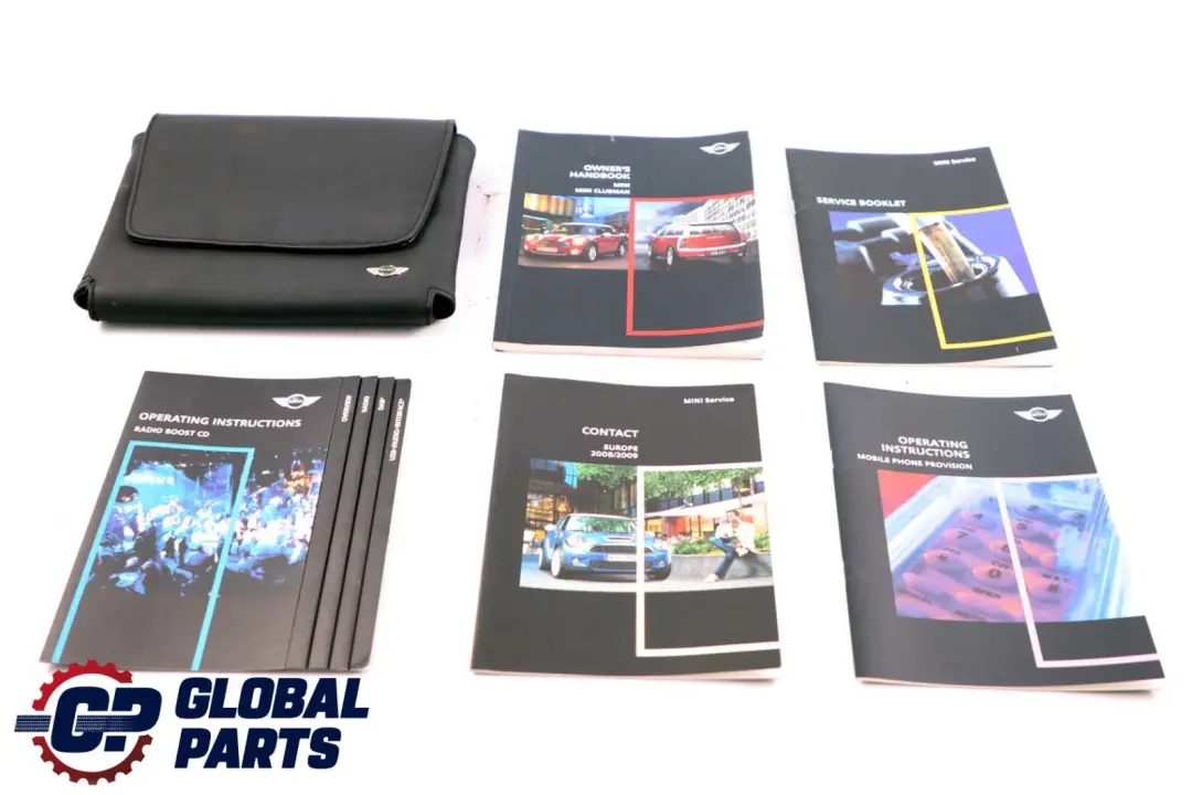 BMW Mini Cooper R56 Service Booklet Owner's Handbook Pouch Case Wallet Set - SKU 0014998 - Part number 0014998