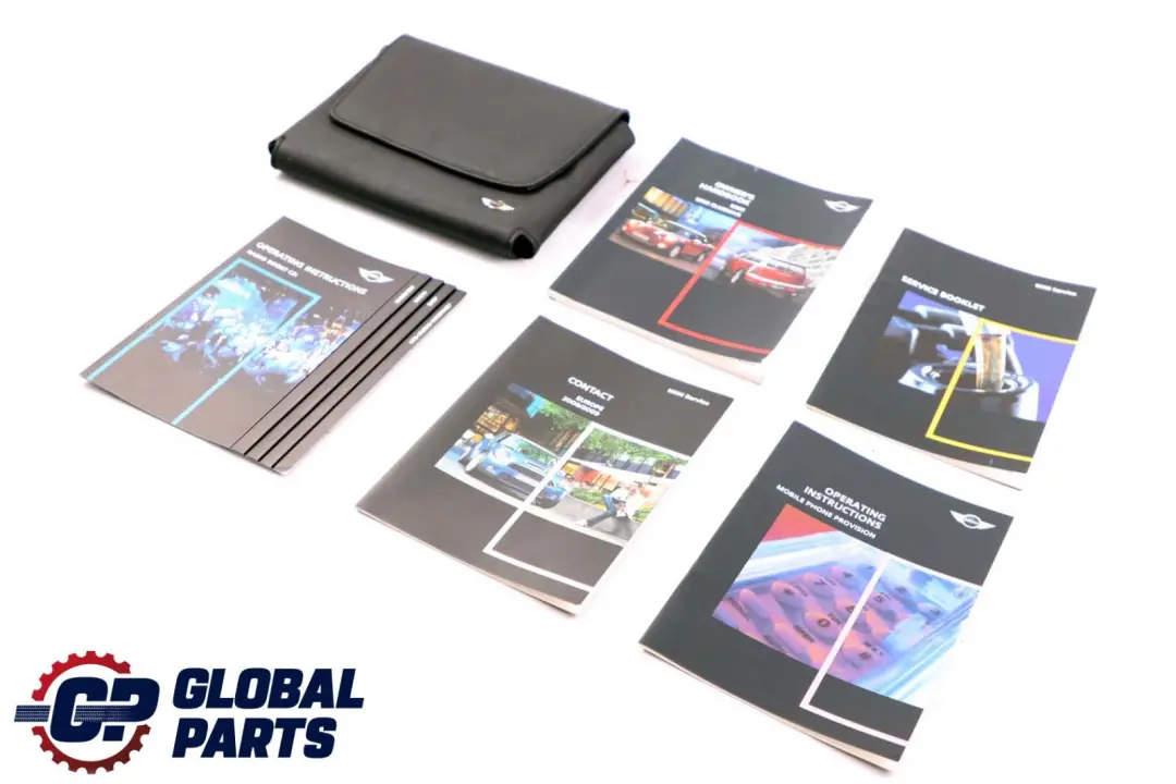 BMW Mini Cooper R56 Service Booklet Owner's Handbook Pouch Case Wallet Set - SKU 0014998 - Part number 0014998