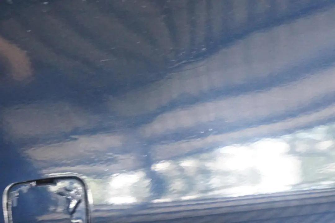 BMW 3 E46 Coupe Cabrio M Sport Rear Bumper Trim Panel PDC Mysticblau Blue - A07 - SKU 0025185-MYS - Part number 0025185