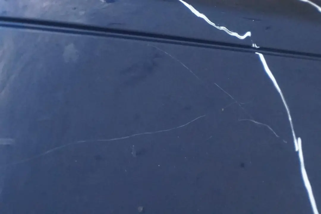 BMW 3 E46 Coupe Cabrio M Sport Rear Bumper Trim Panel PDC Mysticblau Blue - A07 - SKU 0025185-MYS - Part number 0025185