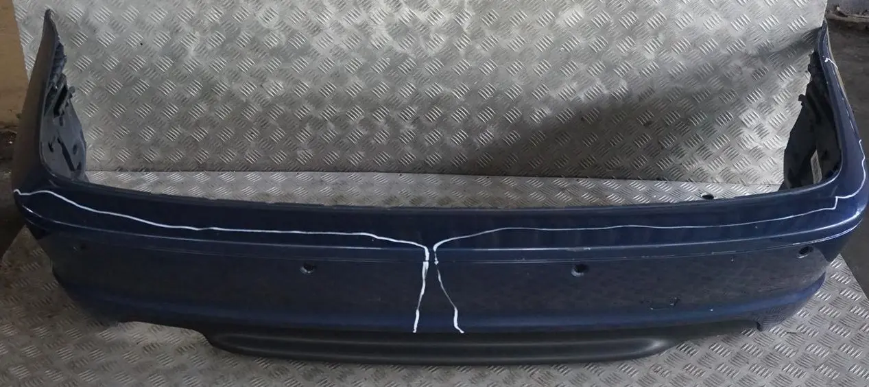BMW 3 E46 Coupe Cabrio M Sport Zadný Nárazník Lišta Panel PDC Modrá A07