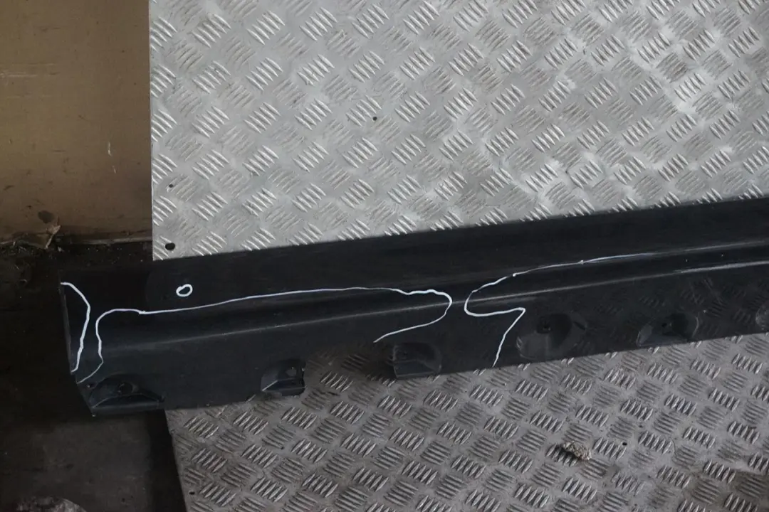 BMW 3 E46 M Sport Left N/S Side Sill Skirt Kick Panel Black Sapphire - 475 - SKU 0026629-BS - Part number 0026629