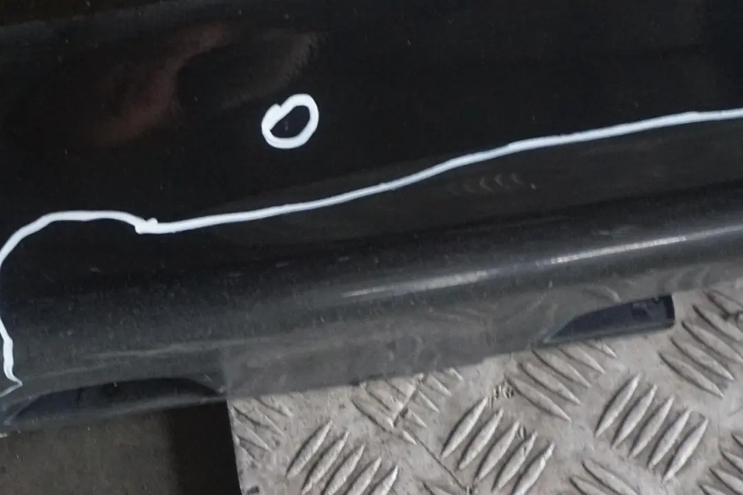 BMW 3 E46 M Sport Left N/S Side Sill Skirt Kick Panel Black Sapphire - 475 - SKU 0026629-BS - Part number 0026629