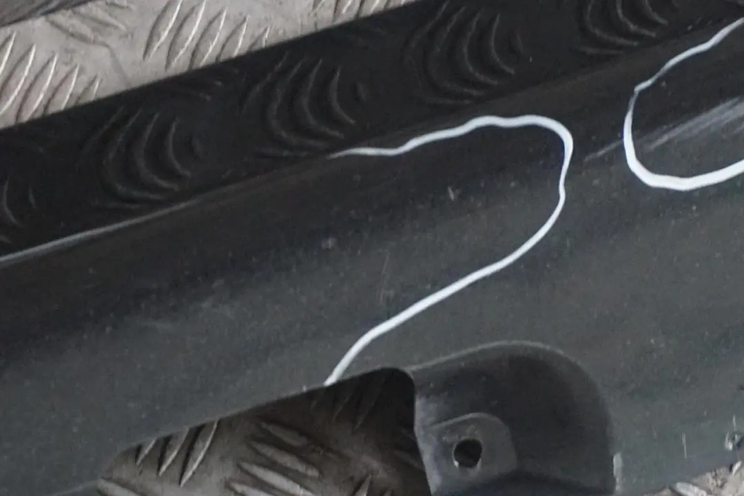 BMW 3 E46 M Sport Left N/S Side Sill Skirt Kick Panel Black Sapphire - 475 - SKU 0026629-BS - Part number 0026629