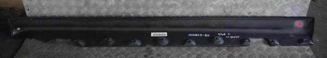 BMW 3 E46 M Sport Left N/S Side Sill Skirt Kick Panel Black Sapphire - 475 - SKU 0026629-BS - Part number 0026629