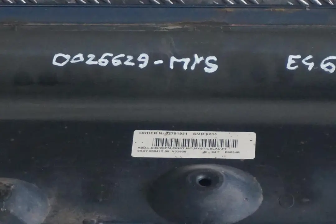 Schwellerleiste Schweller Links Mysticblau Metallic - A07 für BMW 3 er E46 M Sport mit Teilenummer 0026629 BMW 3 er E46 M Sport Schwellerleiste Schweller Links Mysticblau Metallic - A07 - SKU 0026629-MYS - Teilenummer 0026629