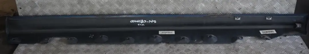 BMW 3 E46 M Sport Right O/S Side Sill Skirt Kick Panel Mysticblau Blue - A07 - SKU 0026630-MYS - Part number 0026630