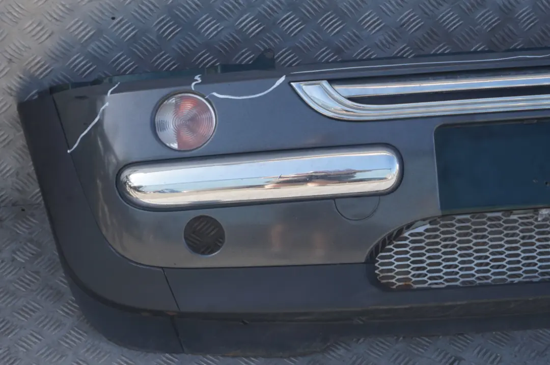 Complete Front Bumper Panel Grey Wrapped to BMW MINI Cooper R50 with Part number 0029895 BMW MINI Cooper R50 Complete Front Bumper Panel Grey Wrapped - SKU 0029895-GREY - Part number 0029895