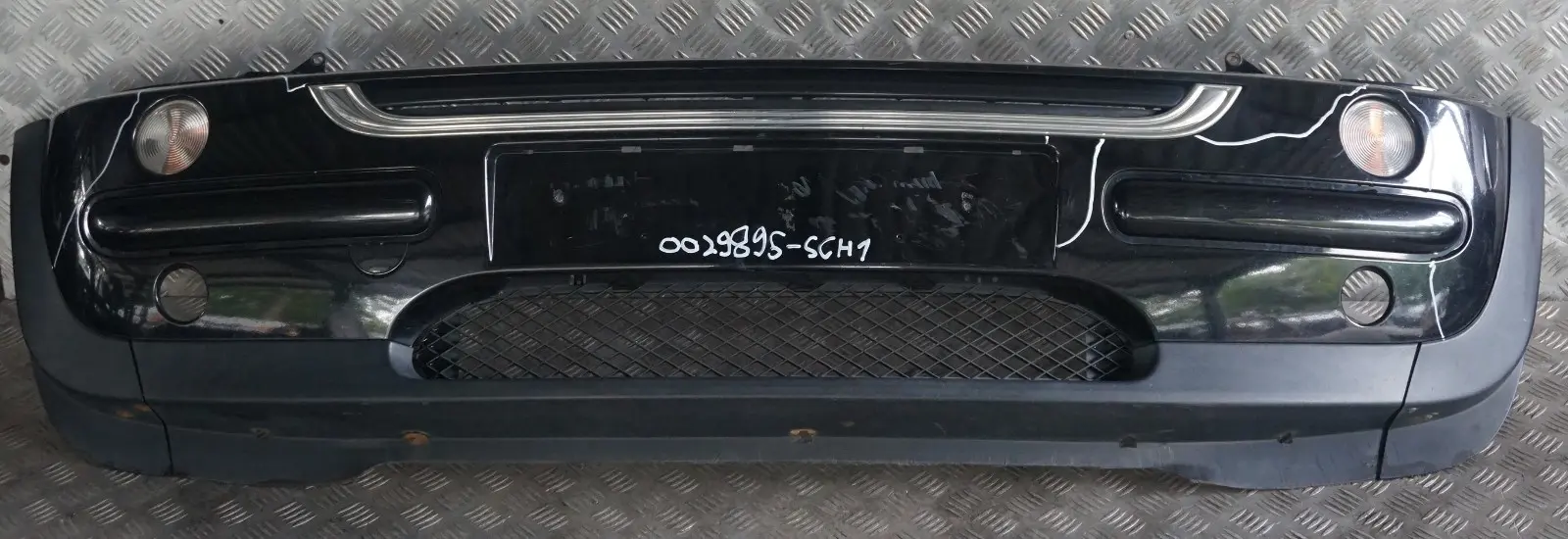 BMW MINI Cooper R50 1 Complete Front Bumper Panel Schwarz 2 Black - 668