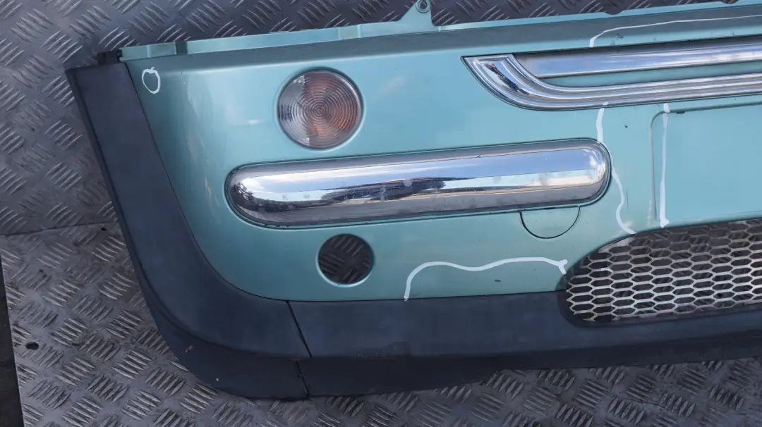 Front Bumper Panel Silk Green Metallic - 901 to BMW MINI Cooper R50 with Part number 0029895 BMW MINI Cooper R50 Front Bumper Panel Silk Green Metallic - 901 - SKU 0029895-SILK - Part number 0029895