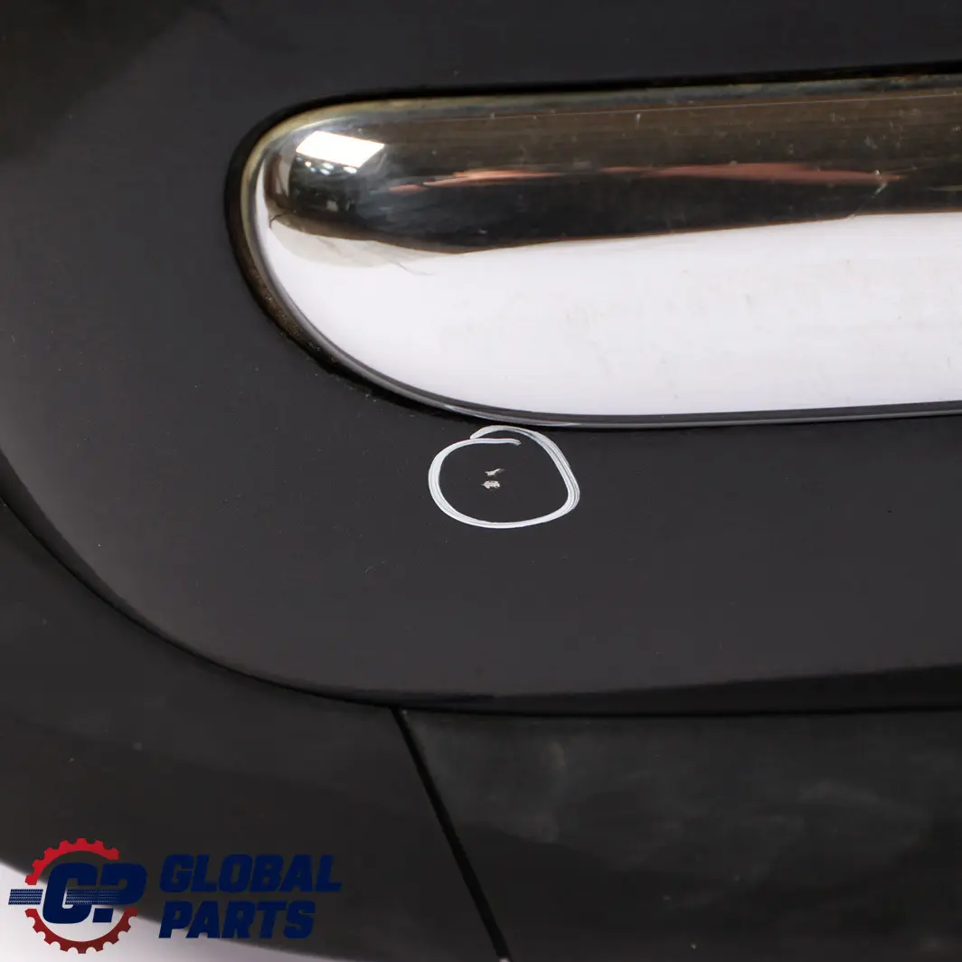 Bumper Trim Cover Panel Cosmosschwarz Cosmos Black - 303 to Mini Cooper R50 Rear with Part number 0029925 Mini Cooper R50 Rear Bumper Trim Cover Panel Cosmosschwarz Cosmos Black - 303 - SKU 0029925-COS - Part number 0029925
