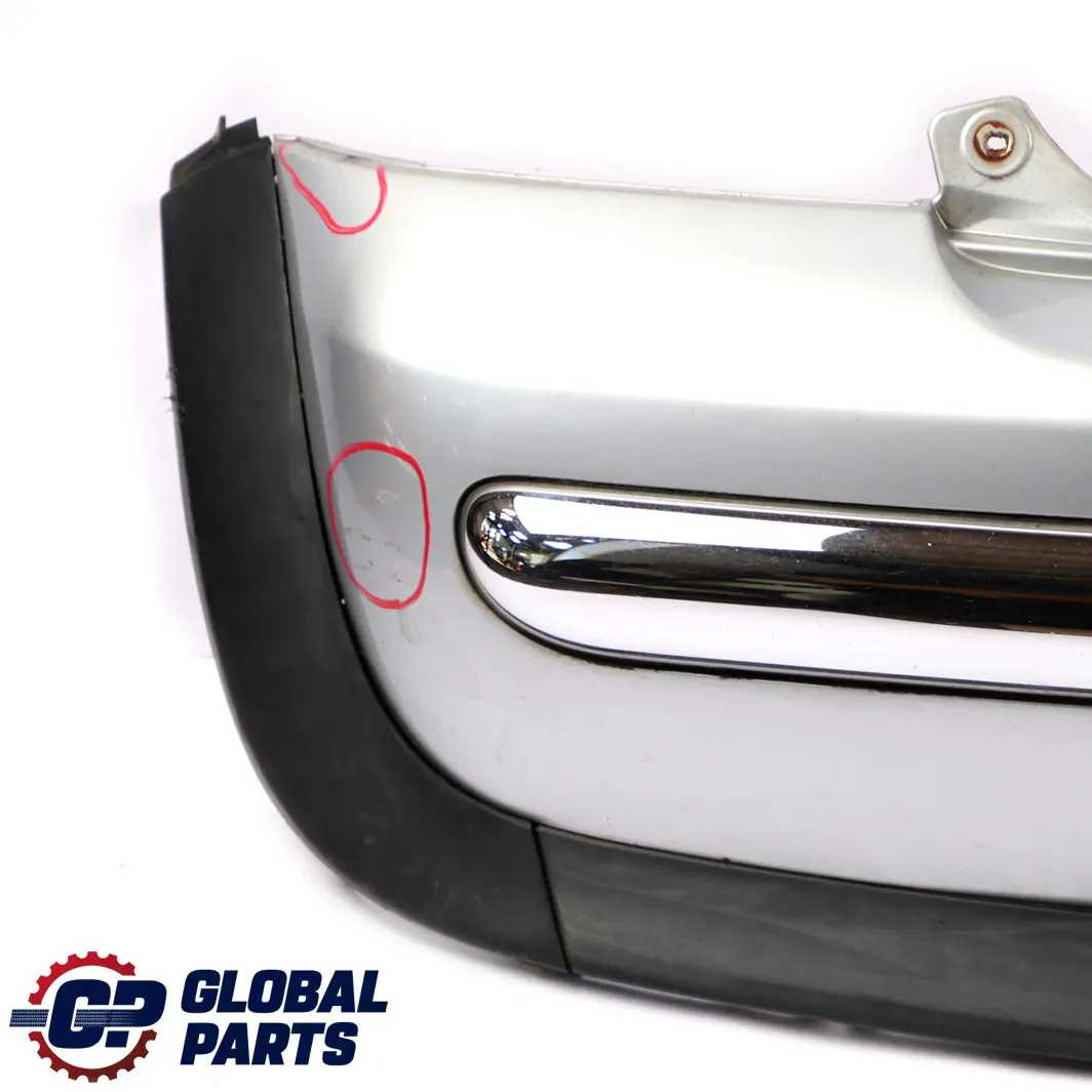 Bumper Trim Cover Panel Pure Silver Metallic - 900 to Mini Cooper One R50 Rear with Part number 0029925 Mini Cooper One R50 Rear Bumper Trim Cover Panel Pure Silver Metallic - 900 - SKU 0029925-PS5 - Part number 0029925