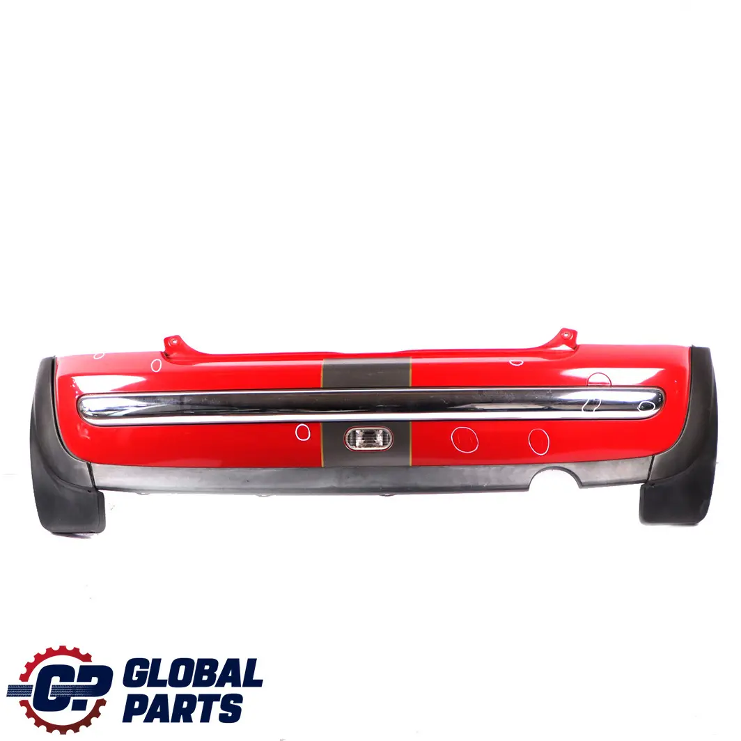 Bumper Panel Chili Red - 851 to Mini Cooper R50 Rear with Part number 0029926 Mini Cooper R50 Rear Bumper Panel Chili Red - 851 - SKU 0029926-CHRED2 - Part number 0029926