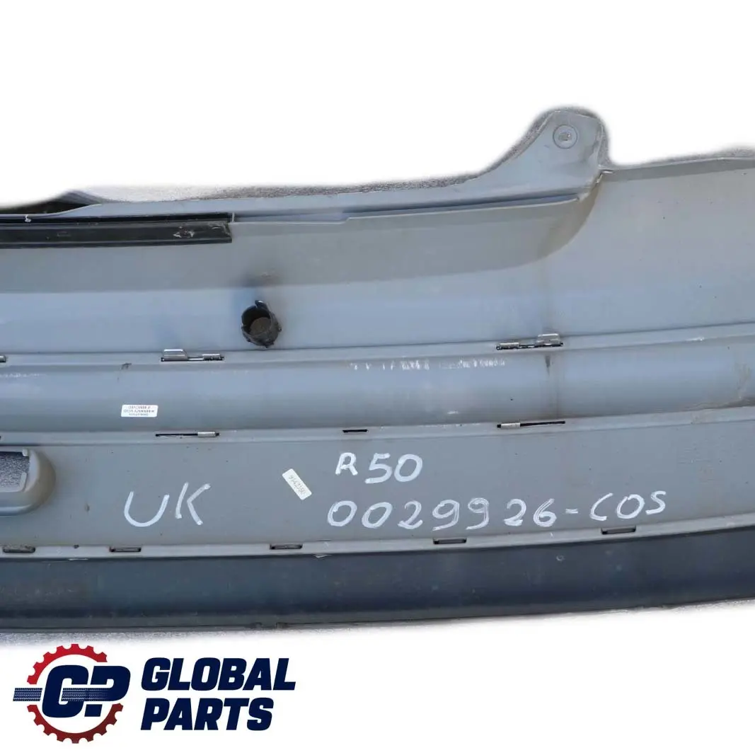 MINI Cooper R50 Rear Bumper Panel PDC Holes Cosmosschwarz Cosmos Black - 303 - SKU 0029926-COS - Part number 0029926