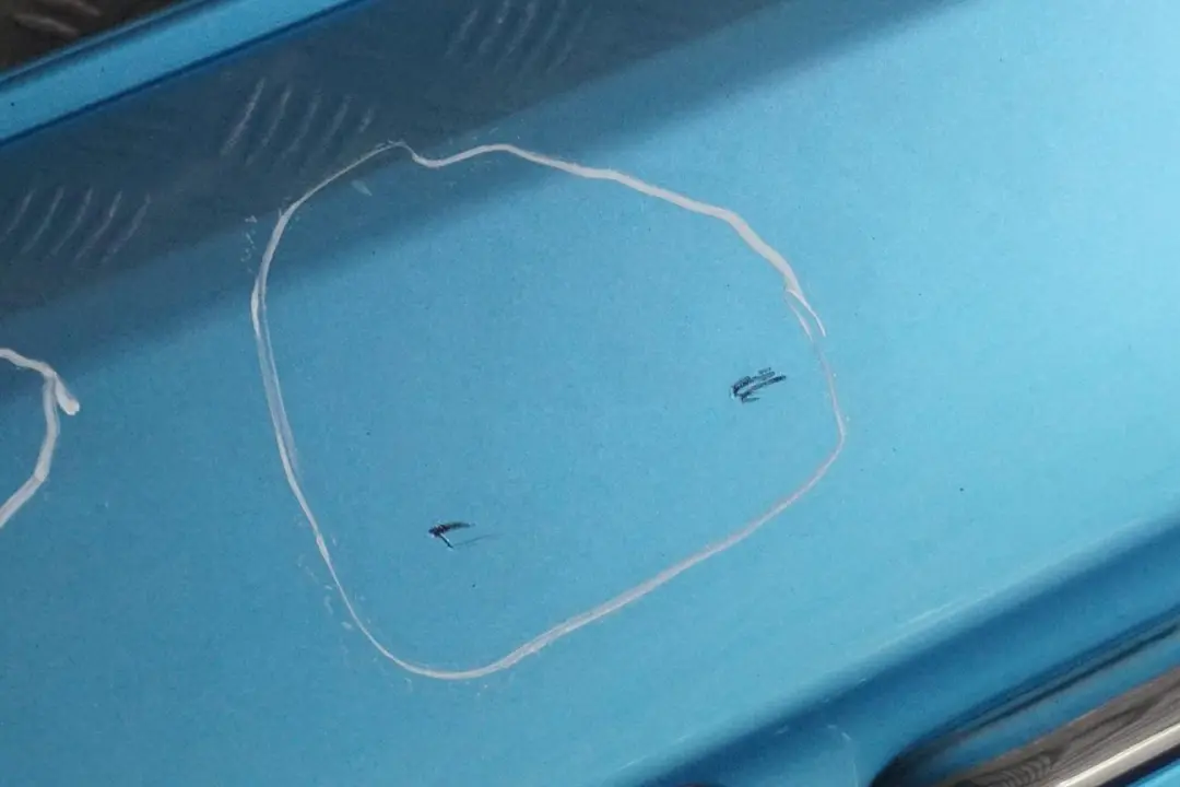 BMW Mini Cooper R50 Rear Bumper Panel Electric Blue Metallic - 870 - SKU 0029926-ELB - Part number 0029926