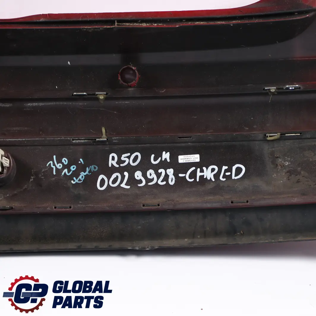 Bumper Panel PDC Chili Red - 851 to BMW Mini Cooper R50 Rear with Part number 0029928 BMW Mini Cooper R50 Rear Bumper Panel PDC Chili Red - 851 - SKU 0029928-CHRED - Part number 0029928