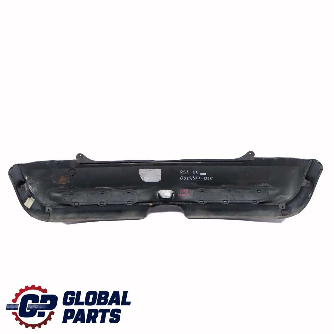 Complete Rear Bumper Panel Black to BMW Mini Cooper S R53 with Part number 0029957 BMW Mini Cooper S R53 Complete Rear Bumper Panel Black - SKU 0029957-BLK - Part number 0029957