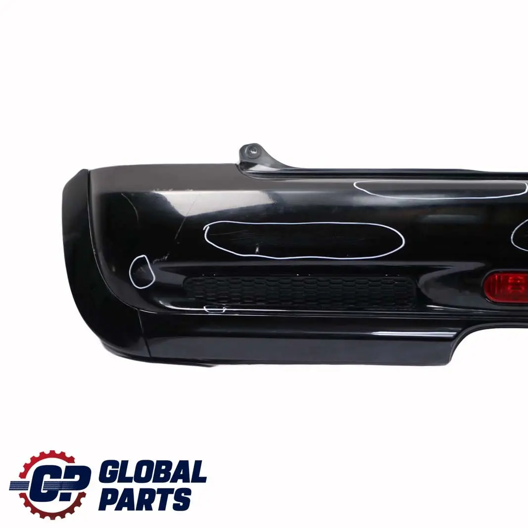Complete Rear Bumper Panel Black to BMW Mini Cooper S R53 with Part number 0029957 BMW Mini Cooper S R53 Complete Rear Bumper Panel Black - SKU 0029957-BLK - Part number 0029957