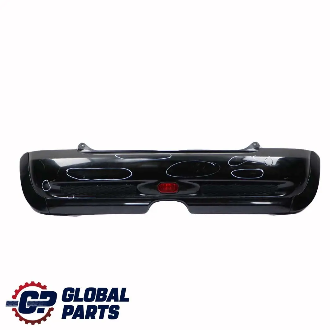 Complete Rear Bumper Panel Black to BMW Mini Cooper S R53 with Part number 0029957 BMW Mini Cooper S R53 Complete Rear Bumper Panel Black - SKU 0029957-BLK - Part number 0029957