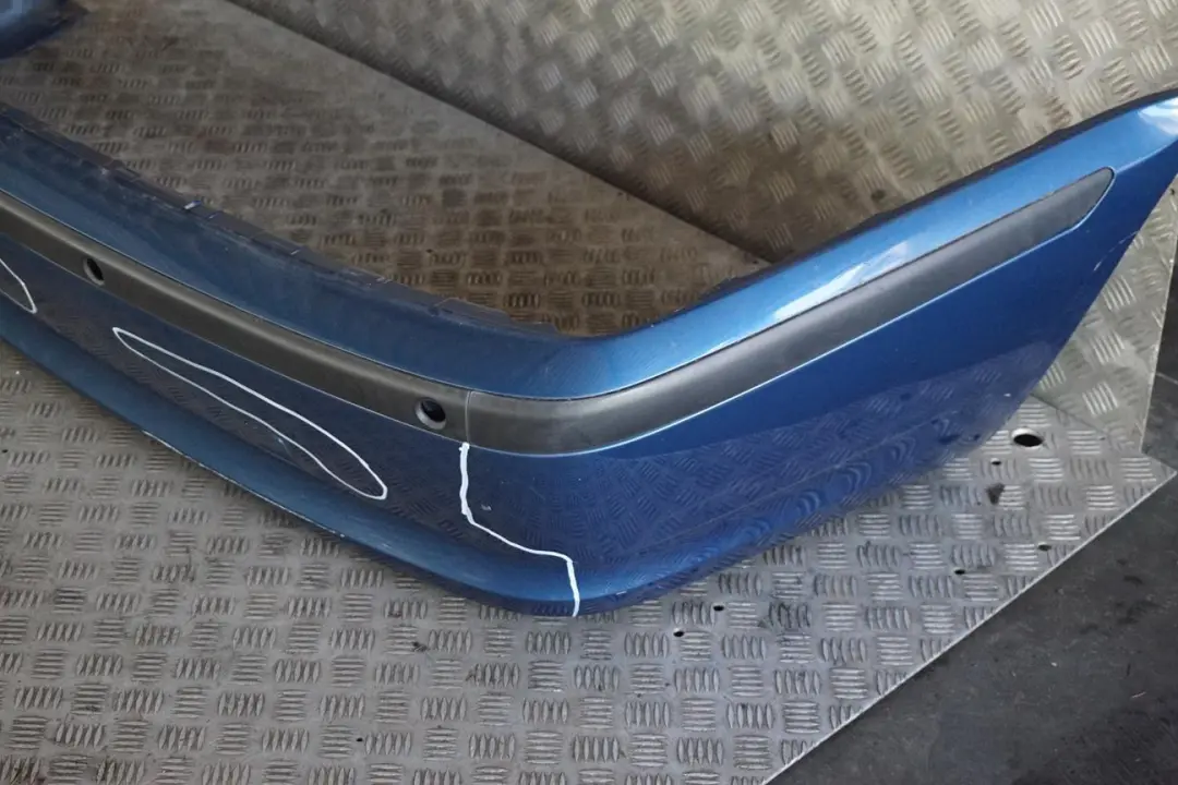 Bumper Trim Panel Topasblau Blue Metallic - 364 to BMW 3 Series E46 Rear with Part number 0030350 BMW 3 Series E46 Rear Bumper Trim Panel Topasblau Blue Metallic - 364 - SKU 0030350-TPB - Part number 0030350