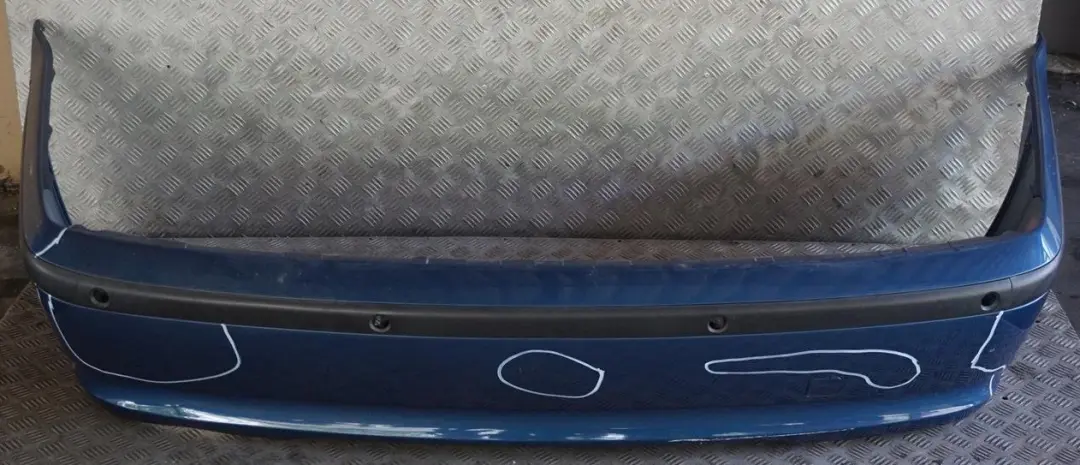 Bumper Trim Panel Topasblau Blue Metallic - 364 to BMW 3 Series E46 Rear with Part number 0030350 BMW 3 Series E46 Rear Bumper Trim Panel Topasblau Blue Metallic - 364 - SKU 0030350-TPB - Part number 0030350