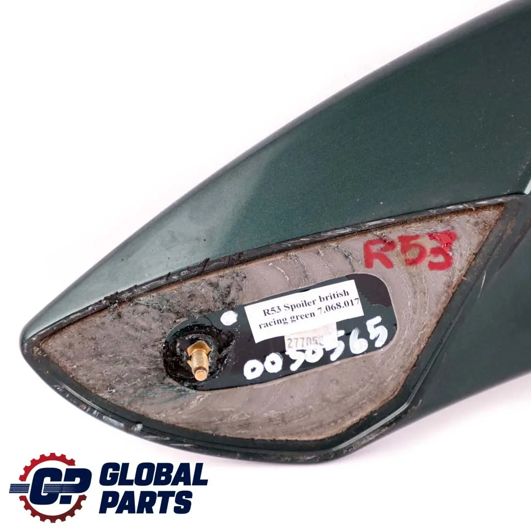 Spoiler Trunk Lid Tailgate Boot British Racing Green to Mini Cooper S R53 Rear with Part number 0030565 Mini Cooper S R53 Rear Spoiler Trunk Lid Tailgate Boot British Racing Green - SKU 0030565-BRG - Part number 0030565